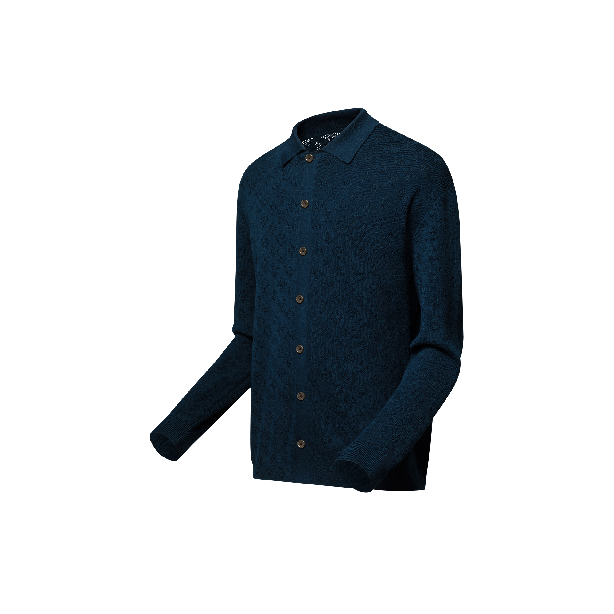 Monogram Pointelle Cotton Overshirt  in Men's Ready-to-Wear All Ready-to-Wear collections by Louis Vuitton (Product zoom)